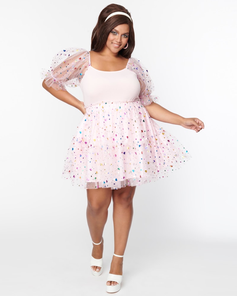 Plus size tulle mini skirt best sale